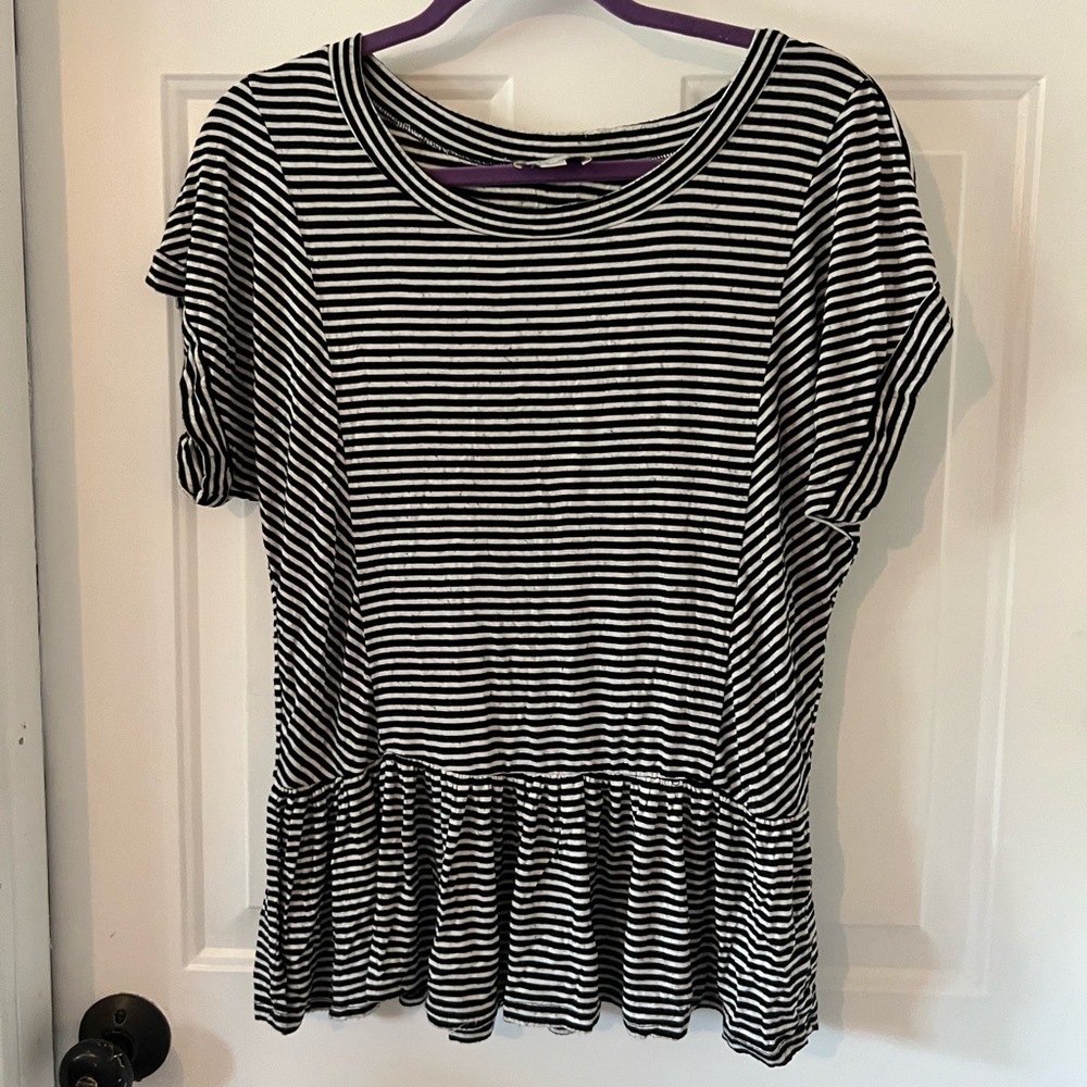 Striped Peasant Blouse